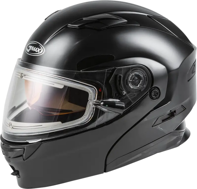 GMAX Md 01s Modular Snow Helmet W/Electric Shield Black Sm