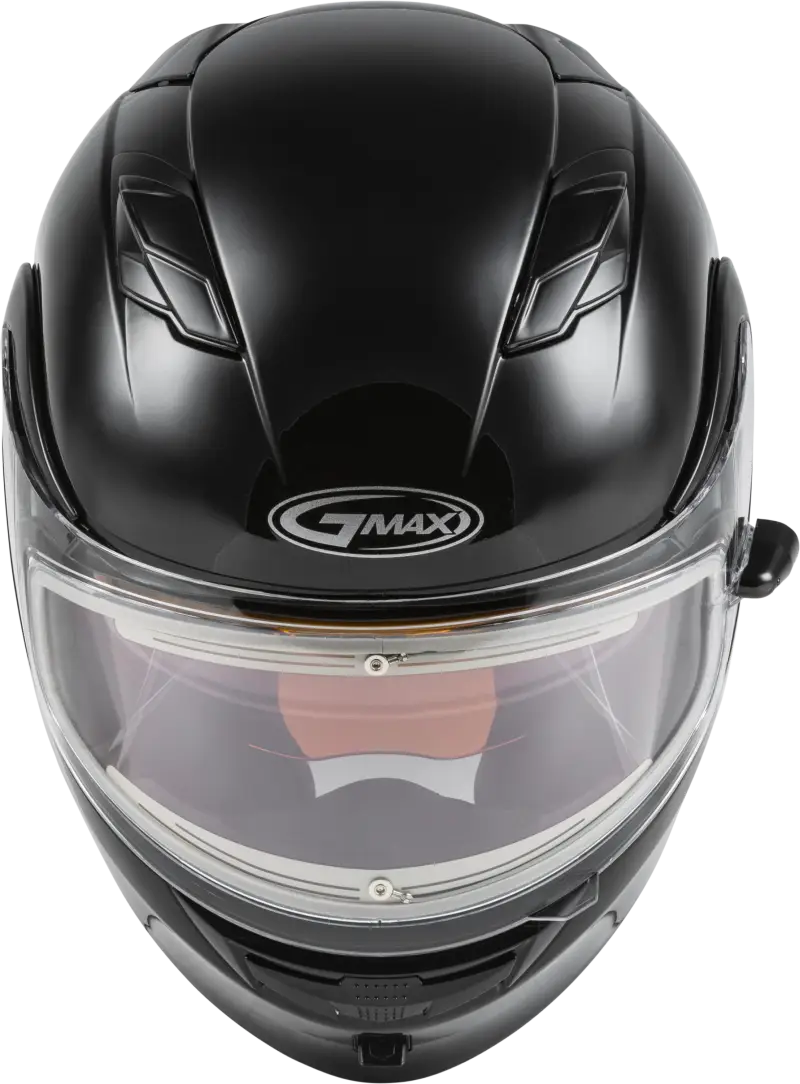 Md 01s Modular Snow Helmet W/Electric Shield Black Sm 