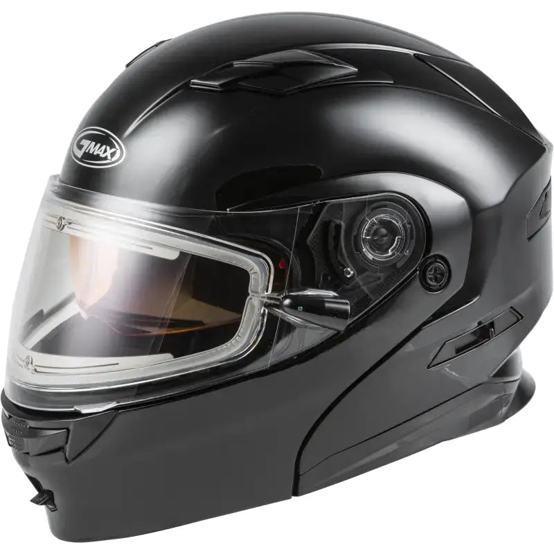 GMAX Md 01s Modular Snow Helmet W/Electric Shield Black Xl