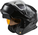Md 01s Modular Snow Helmet W/Electric Shield Black Xl 