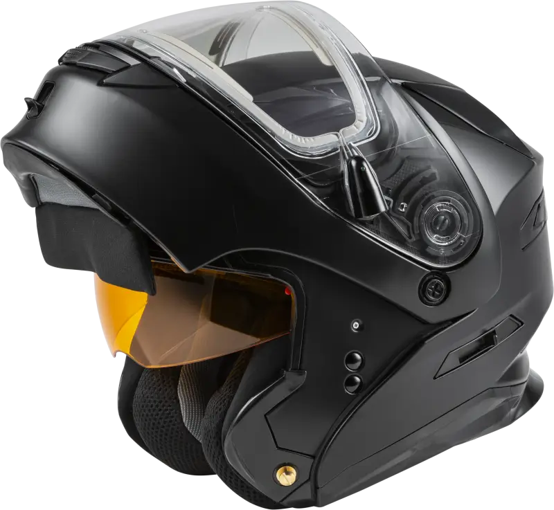 Md 01s Modular Snow Helmet W/Electric Shield Matte Blk 2x 