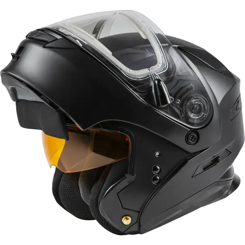 Md 01s Modular Snow Helmet W/Electric Shield Matte Blk Md 