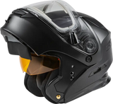 Md 01s Modular Snow Helmet W/Electric Shield Matte Blk Lg 