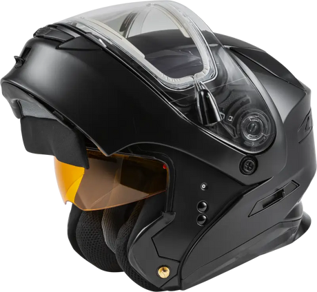 Md 01s Modular Snow Helmet W/Electric Shield Matte Blk Sm 