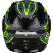 Md 01s Transistor Snow Helmet Black/Grey/Green 3x - Powersports