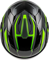 Md 01s Transistor Snow Helmet Black/Grey/Green - Powersports