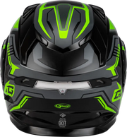 Md 01s Transistor Snow Helmet Black/Grey/Green Xs - Powersports