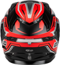 Md 01s Transistor Snow Helmet Black/Red - Powersports