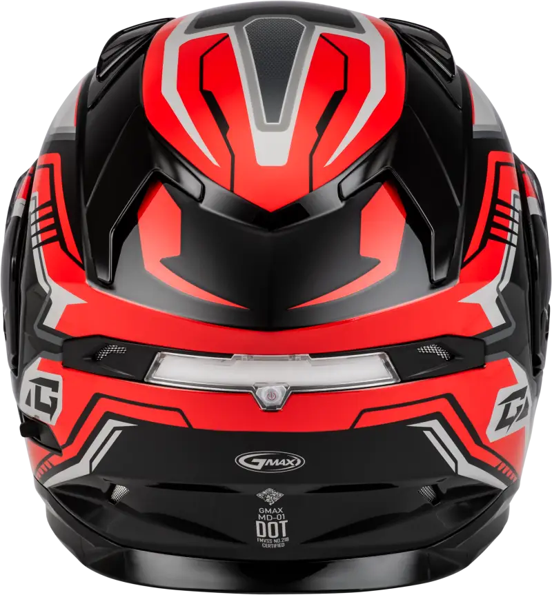 Md 01s Transistor Snow Helmet Black/Red Sm - Powersports
