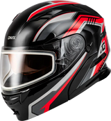 Md 01s Transistor Snow Helmet Black/Red Xs - Powersports