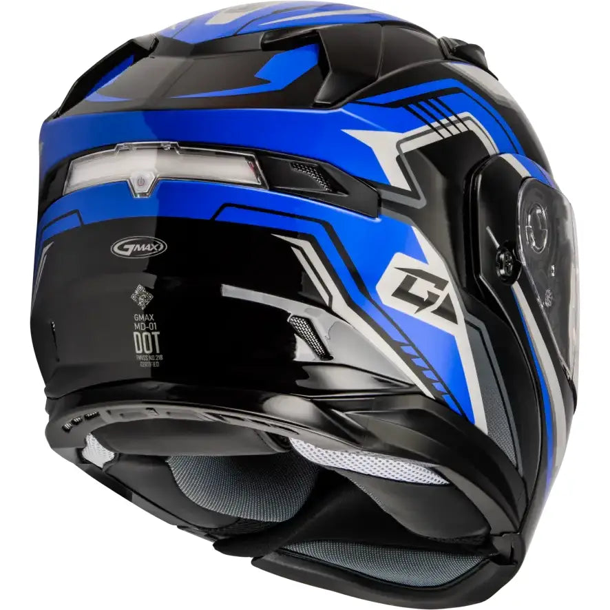 Md 01s Transistor Snow Helmet Blue/Black 3x - Powersports