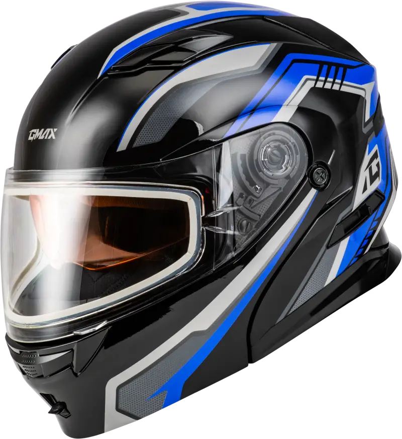 Md 01s Transistor Snow Helmet Blue/Black Xl - Powersports