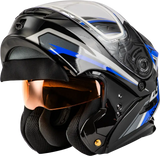 Md 01s Transistor Snow Helmet Blue/Black Xl - Powersports