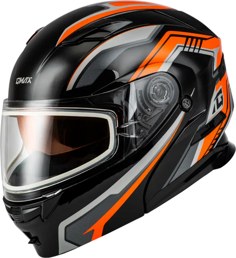 Md 01s Transistor Snow Helmet Orange/Black 2x - Powersports