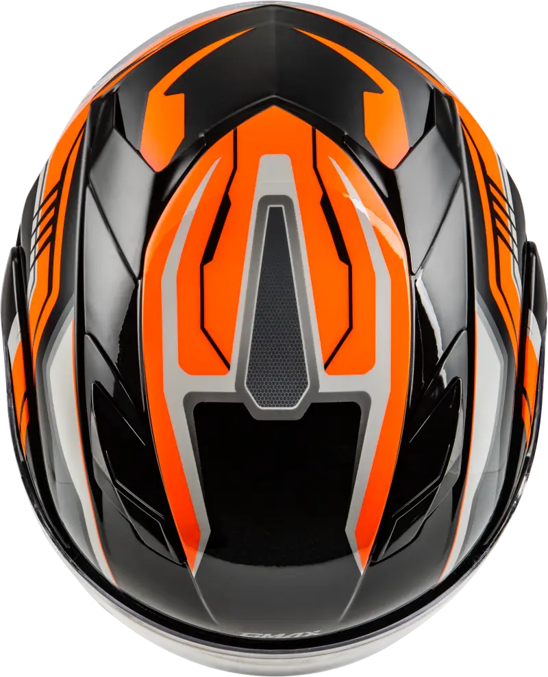 Md 01s Transistor Snow Helmet Orange/Black 3x - Powersports