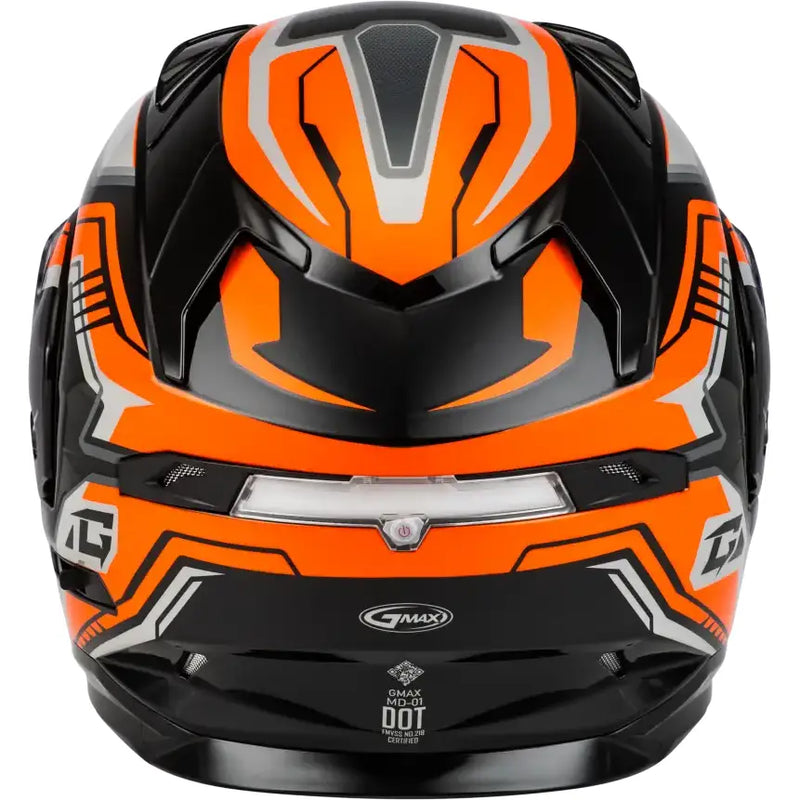 Md 01s Transistor Snow Helmet Orange/Black - Powersports