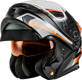 Md 01s Transistor Snow Helmet Orange/Black Xl - Powersports