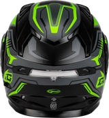 Md 01s Transistor Snow Helmet W Elec Shld Blk/Grey/Green - Powersports