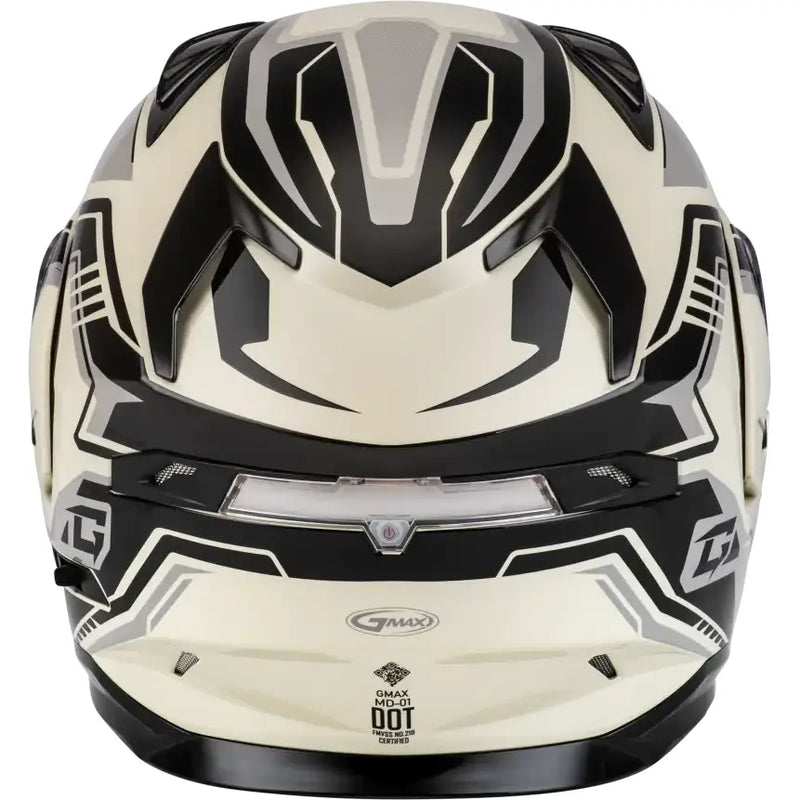 Md 01s Transistor Snow Helmet W Elec Shld White/Grey/Blk Xl - Powersports