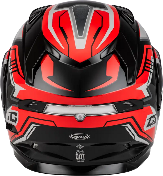 Md 01s Transistor Snow Helmet W Electric Shield Black/Red 2x - Powersports