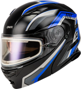 Md 01s Transistor Snow Helmet W Electric Shld Blue/Black 3x - Powersports