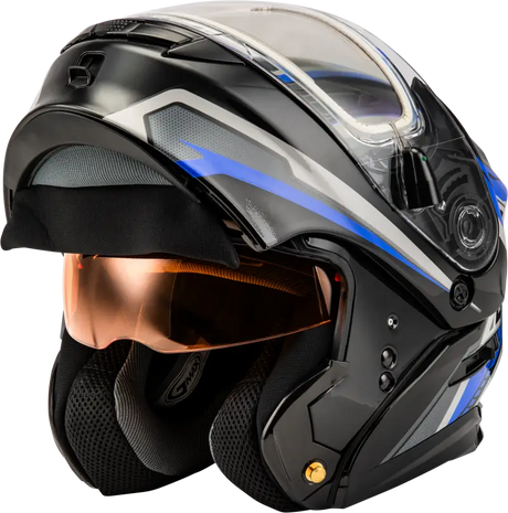 Md 01s Transistor Snow Helmet W Electric Shld Blue/Black Xl - Powersports