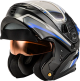 Md 01s Transistor Snow Helmet W Electric Shld Blue/Black Xs