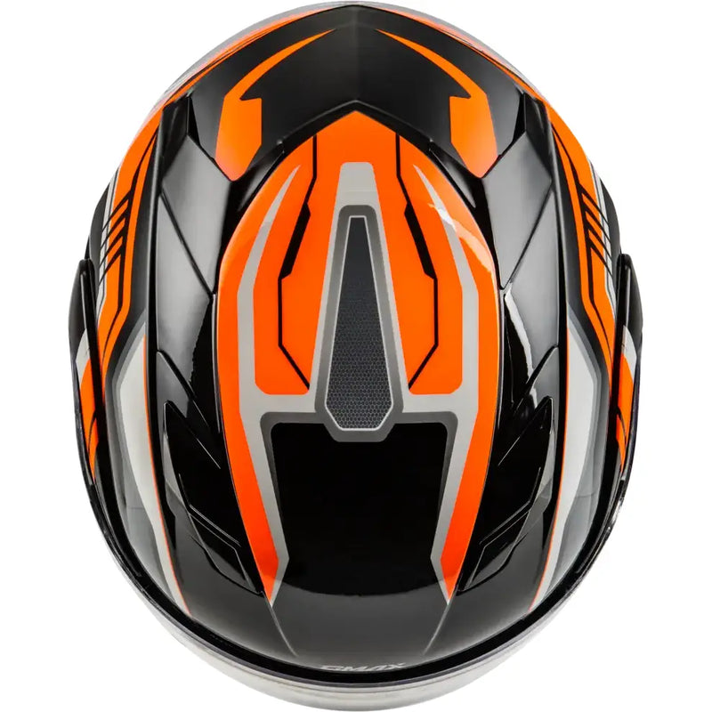 Md 01s Transistor Snow Helmet W Electric Shld Orange/Blk 3x - Powersports