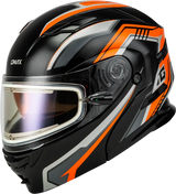 Md 01s Transistor Snow Helmet W Electric Shld Orange/Blk Xl - Powersports
