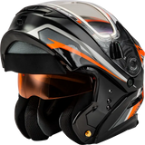 Md 01s Transistor Snow Helmet W Electric Shld Orange/Blk Xs