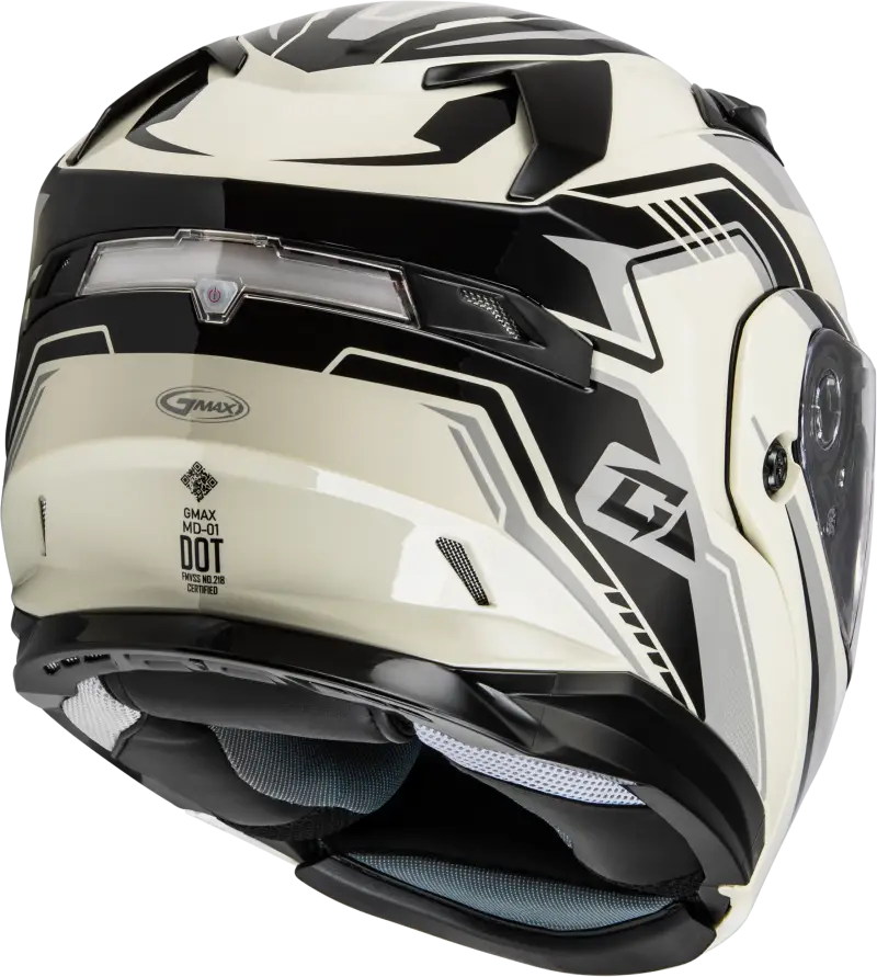 Md 01s Transistor Snow Helmet White/Grey/Black 2x - Powersports
