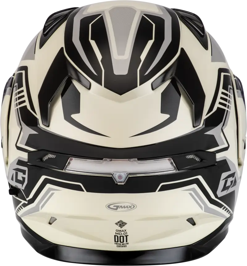 Md 01s Transistor Snow Helmet White/Grey/Black 3x - Powersports