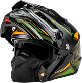 Md 74s Spectre Snow Helmet W/ Elec Shield Black/Green Lg