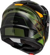 Md 74s Spectre Snow Helmet W/ Elec Shield Black/Green Lg