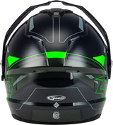 Md 74s Spectre Snow Helmet W/ Elec Shield Grey/Neon Green 2x