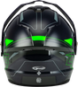 Md 74s Spectre Snow Helmet W/ Elec Shield Grey/Neon Green 2x
