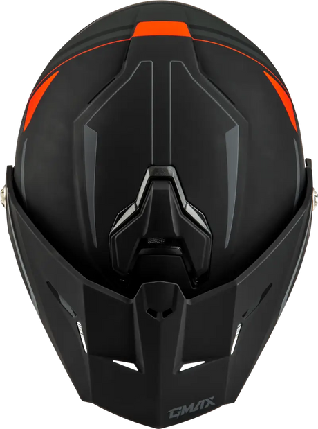 Md 74s Spectre Snow Helmet W/ Elec Shield Matte Black/Red