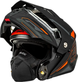 Md 74s Spectre Snow Helmet W/ Elec Shield Matte Black/Red Lg