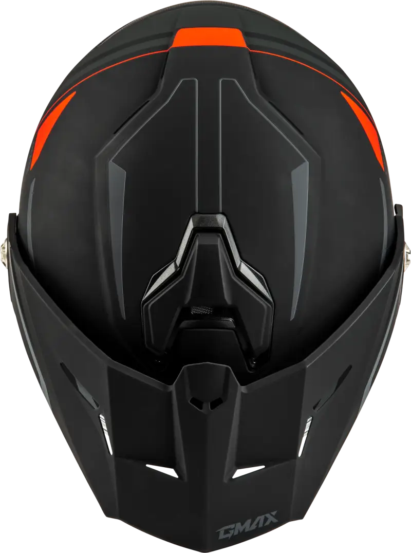 Md 74s Spectre Snow Helmet W/ Elec Shield Matte Black/Red Lg