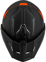 Md 74s Spectre Snow Helmet W/ Elec Shield Matte Black/Red Lg