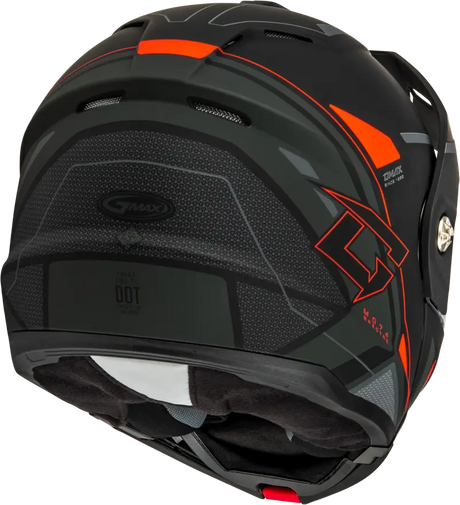 Md 74s Spectre Snow Helmet W/ Elec Shield Matte Black/Red Lg
