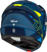 Md 74s Spectre Snow Helmet W/ Elec Shield Matte Blue/Grn 2x