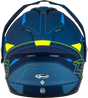 Md 74s Spectre Snow Helmet W/ Elec Shield Matte Blue/Grn 3x