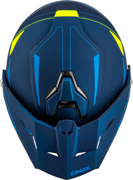 Md 74s Spectre Snow Helmet W/ Elec Shield Matte Blue/Grn