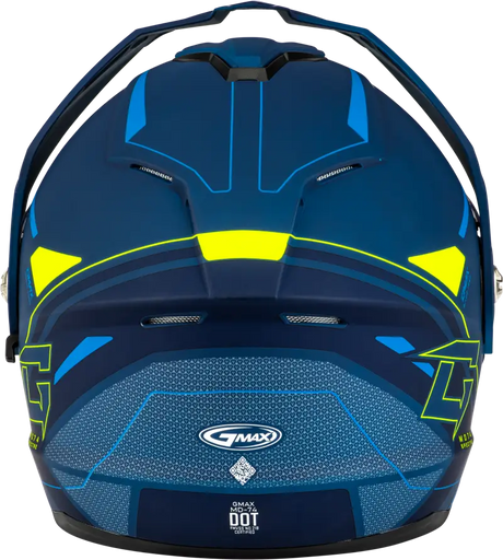 Md 74s Spectre Snow Helmet W/ Elec Shield Matte Blue/Grn Xl