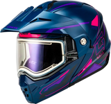 Md 74s Spectre Snow Helmet W/ Elec Shld Blue/Pink/Purple