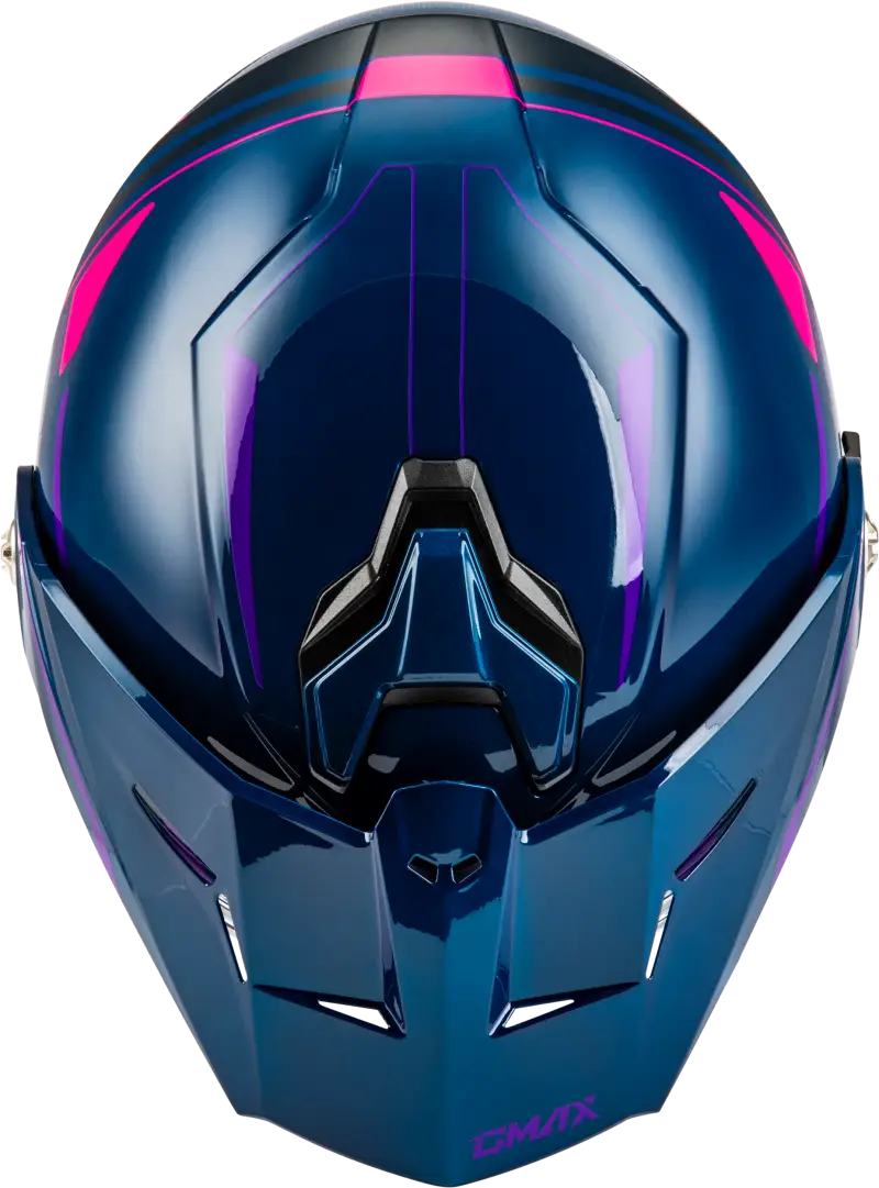 Md 74s Spectre Snow Helmet W/ Elec Shld Blue/Pink/Purple