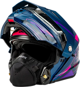 Md 74s Spectre Snow Helmet W/ Elec Shld Blue/Pink/Purple Xl