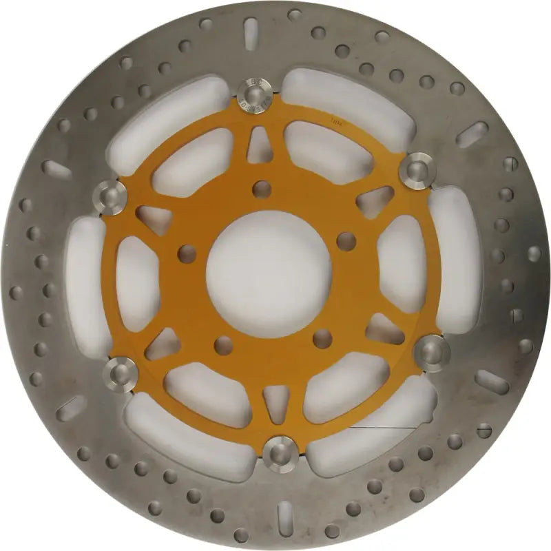 MD3104X Street Rotor motorcycle brake disc with gold center for improved stopping power