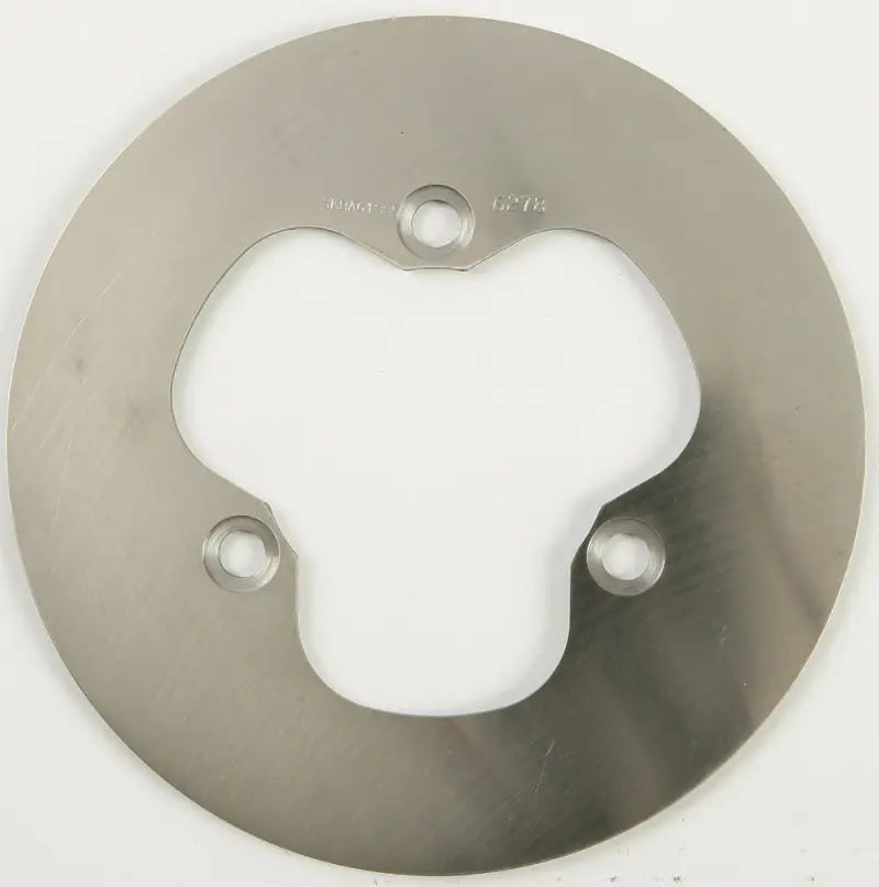 Silver MD6278D Standard Rotor metal plate with three-lobed cutout and mounting holes